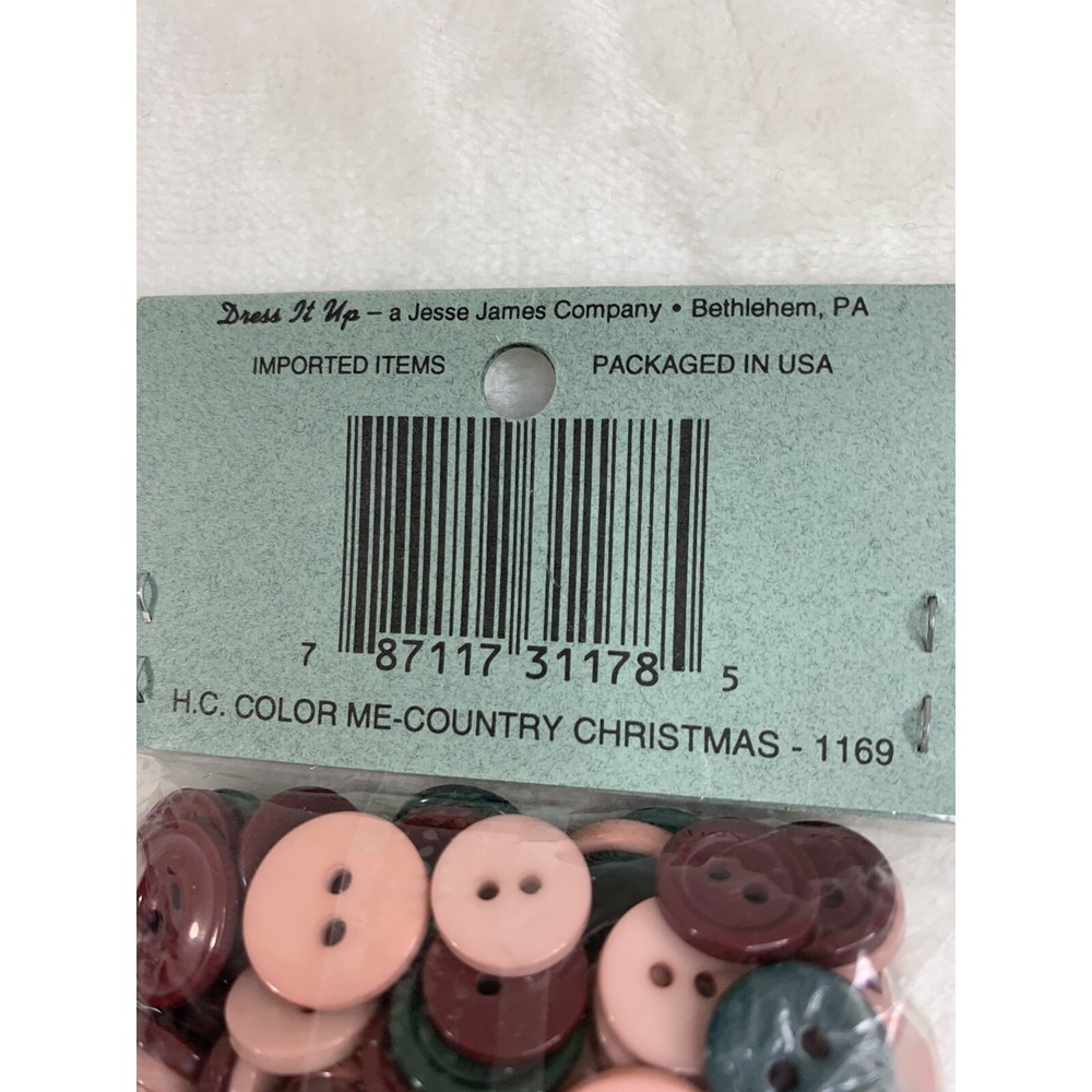 Dress It Up Multi Color Me Country Christmas Buttons 1169 Sewing Crafts NEW - Picture 7 of 12